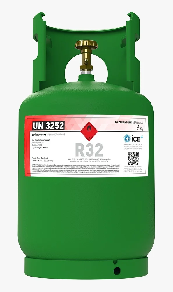R-32A İce Gas Tekrar Doldurulabilir Tüplü 10 Kg