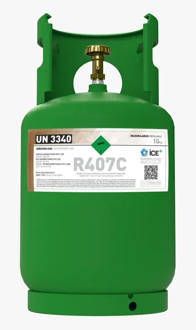 R-407C  İce Gas Tekrar Doldurulabilir Tüplü 10 Kg